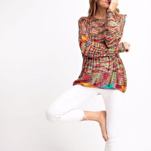 Multi Color knit Sweater Top